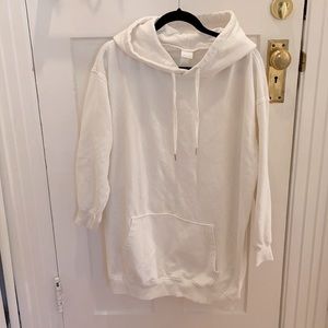 H & M long, oversized hoodie size small/medium